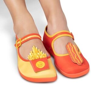 Hot Chocolate Chocolaticas Hot Dog and Fries Mary Jane Shoes